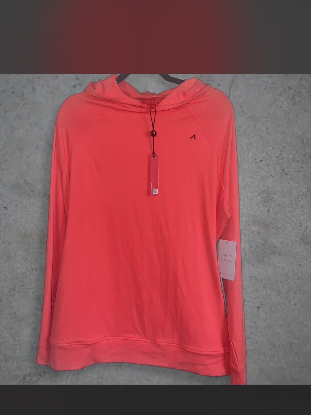 Redvanly Coral Athletic Hooded Pullover